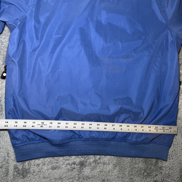 Vintage Men's Izod Xfg V-Neck Blue Sweater SZ L Polyester & Nylon - Picture 3 of 16